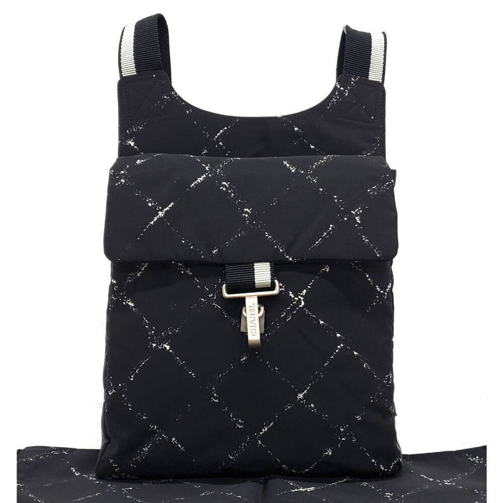 Chanel Travel Line Backpack uniqu graphite black